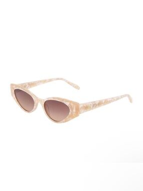 NEW Carolina Lemke Jules Bio Acetate Marble Nude Beige Cat-Eye Sunglasses CL9180